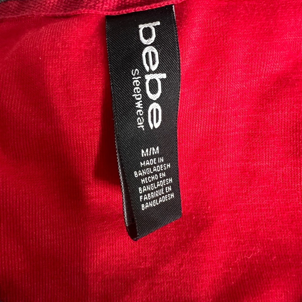 Bebe Festive Red Snowflake PJ Dress - Picture 2 of 2